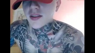Muscle guy full body tattoo huge cock on cam - hornycamguys.com